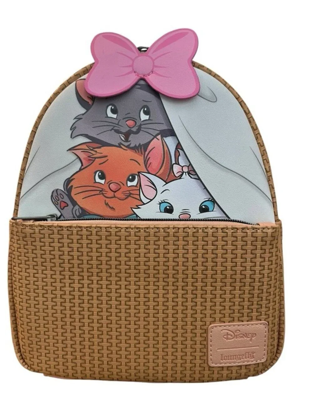 Loungefly The Aristocats Kittens Basket Mini Backpack Marie Toulouse Berlioz NWT